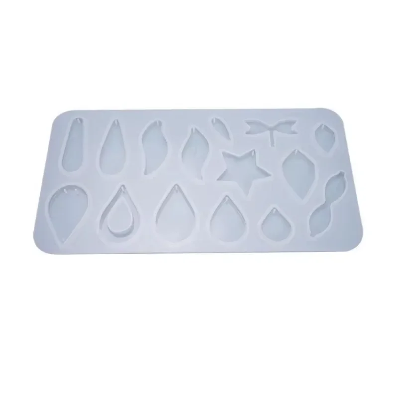 DIY Epoxy Mold Pendant Multi-rule Water Drop Earring Pendant Silicone Mold