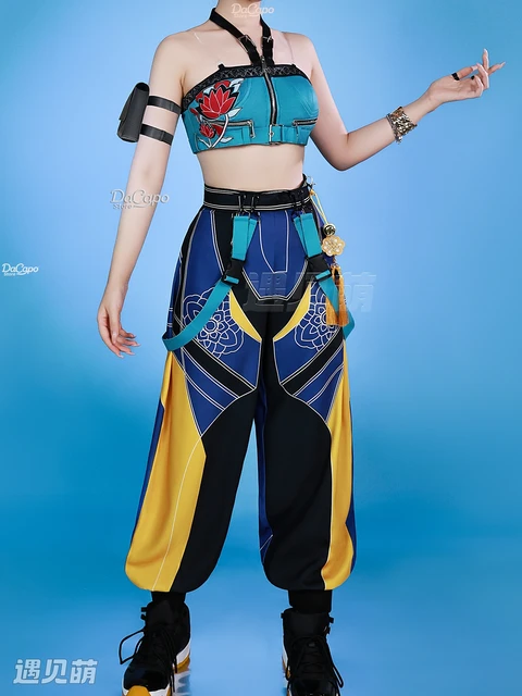 KPop Demon Hunters Cosplay Costume Set Rumi Mira Zoey Halloween Party Déguisement Pour Femmes Filles Noir | FR