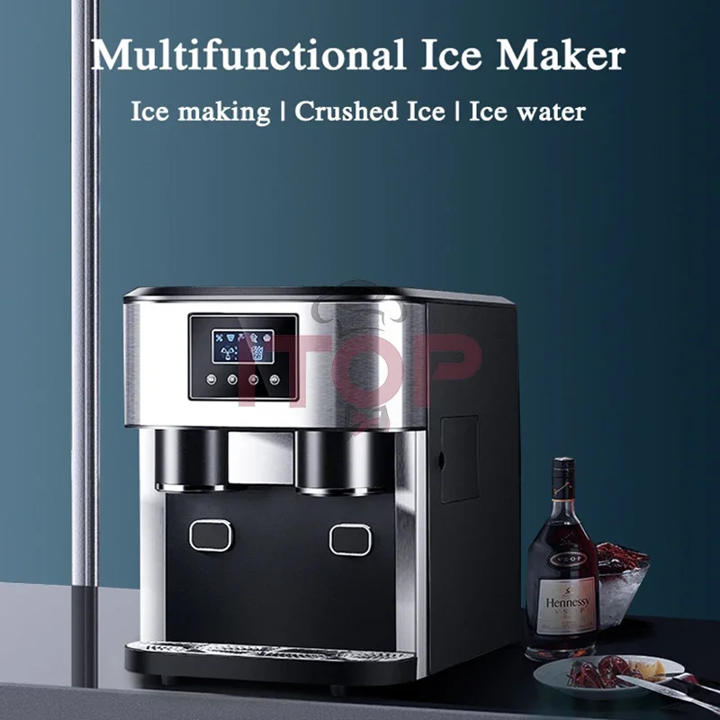 LXCHAN Multifunctional Ice Maker Bullet/Cracked/Crushed Ice and Ice Water Ice-Making Machine Water Dispenser 110V-220V