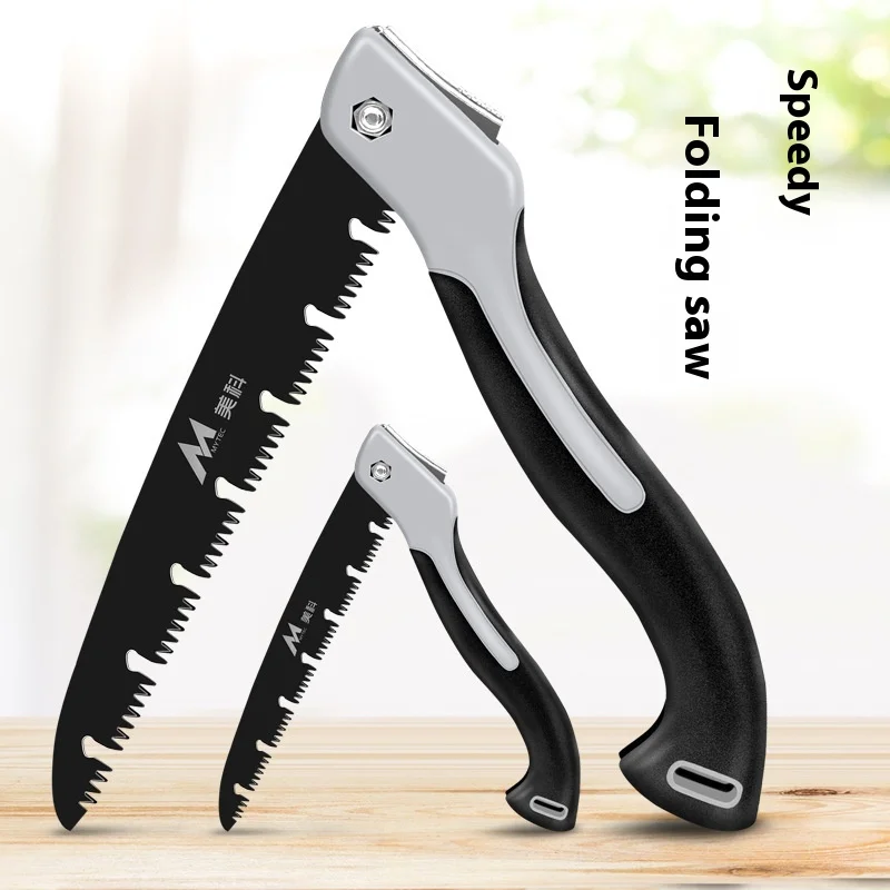 Saw home small handheld folding saw garden fruit tree outdoor hand saw logging saw god fast hand saws 2