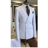 Men's suit with lapel double breasted custom wedding best man tuxedo PROM suit for men 1