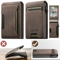 Capa de luxe en cuir PU de haute qualité pour hommes, portefeuille avec fente pour cartes, boîte à cartes, appuyez sur le bouton, éjecère automatiquement la carte 1
