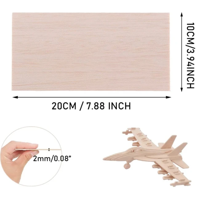 6 Pack Balsa Wood Sheets, Thin Craft Board for DIY Crafts, Model