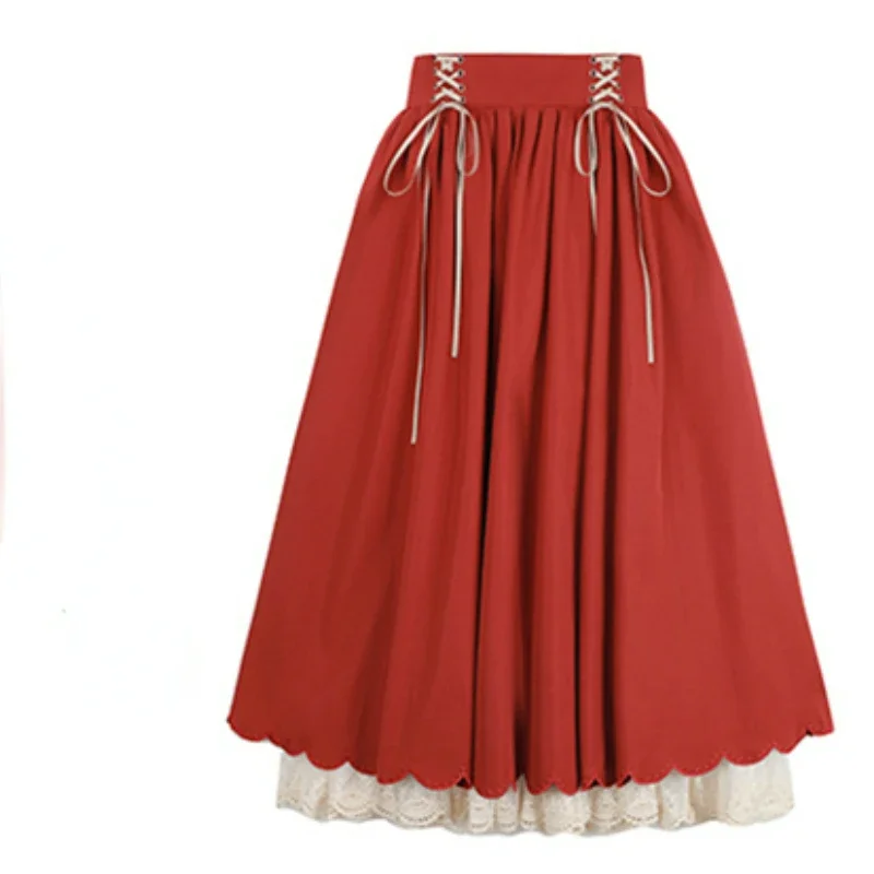 Jupe décontractée en lin pour femmes, taille mi-haute, couleur brillante, mode personnalisée - Chine Femme et jupe prix