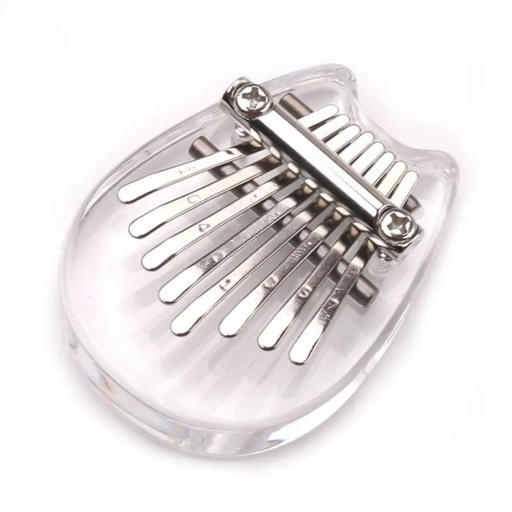 Acrilico Thumb Piano 8 Toni Kalimba Mini Kalimba Thumb Piano Piano Finger Practice Instrument Per Bambini Adulti