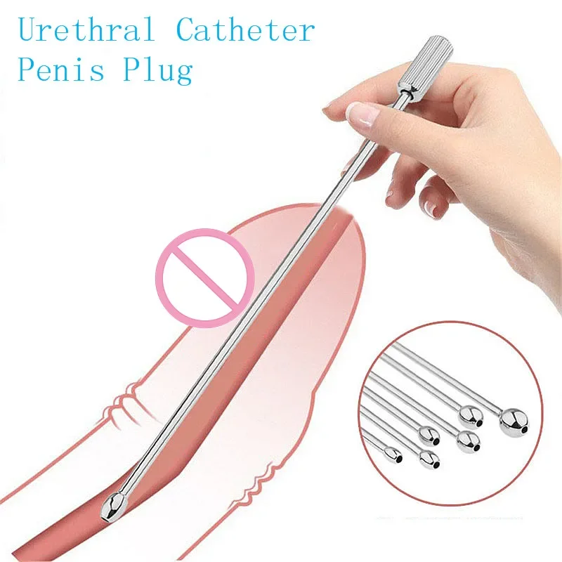 Horse Eye Catheter Urethral Dilator Penis Plug Sex Toys for Men Stimulation Massage Masturbator Rod Sex Products Urethral Sound