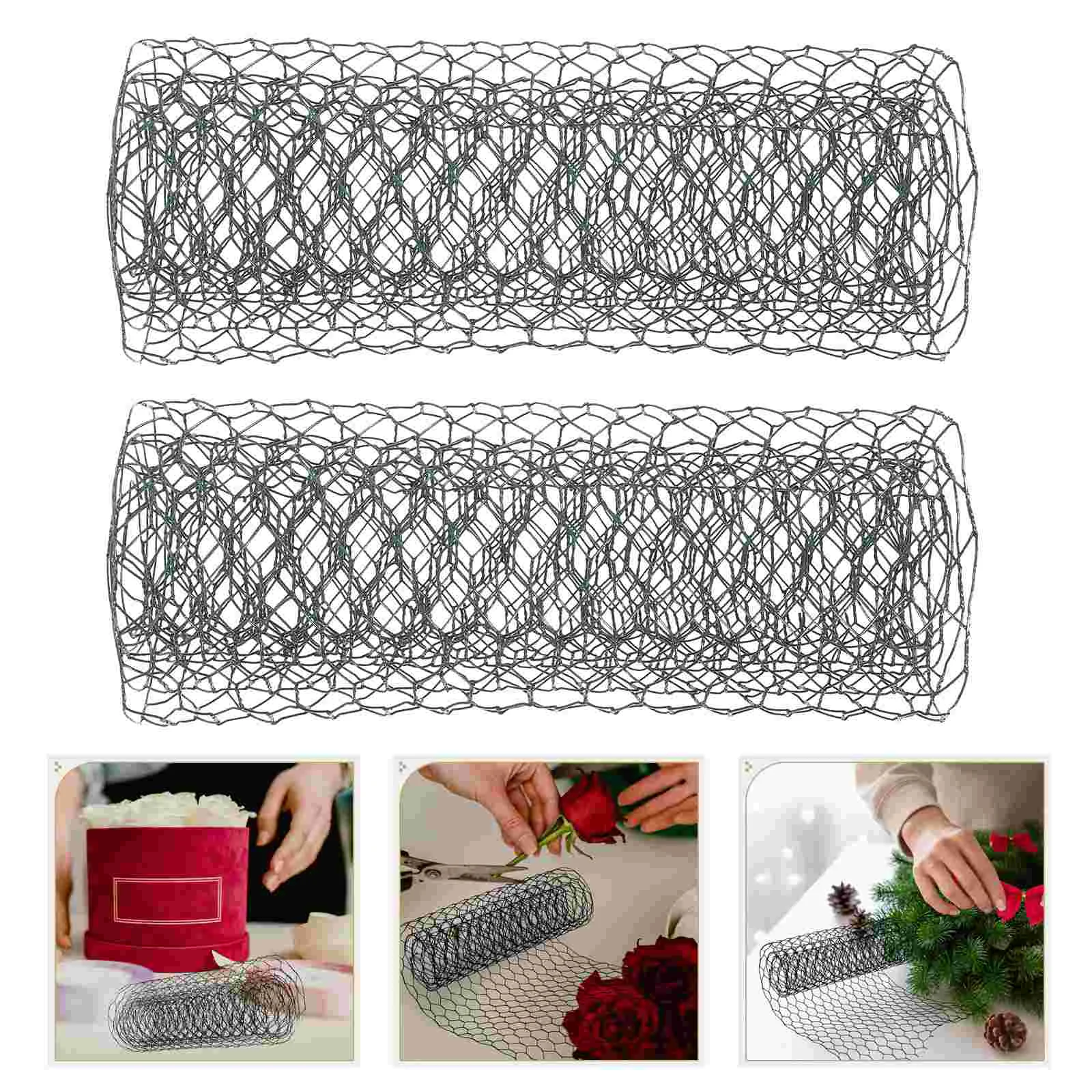 

Metal Trim Pet Rabbit Chicken Wire Net Barbed Fence Iron Flower Arrangement Supplies Crafting Mesh For Garden