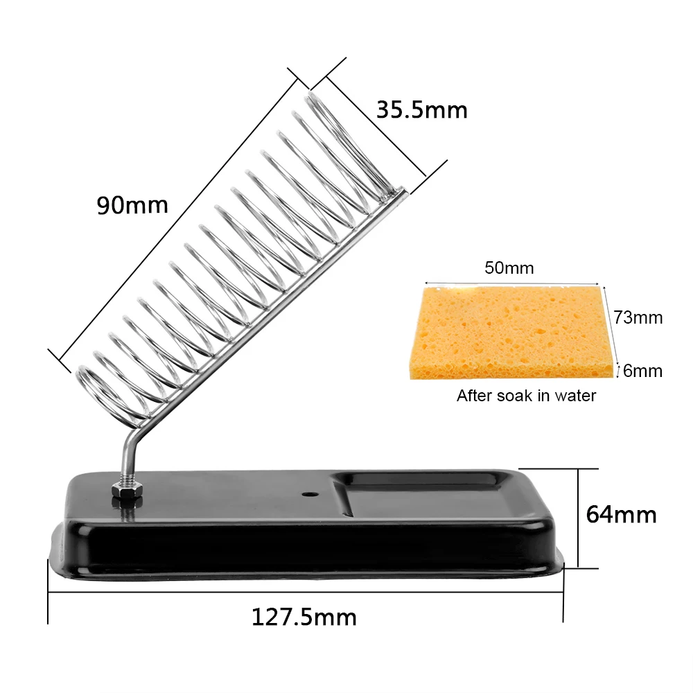 Screw Fixing Metal Support Station High Temperature Resistance Electric Soldering Iron Stand Holder Soldering Iron Frame Generic