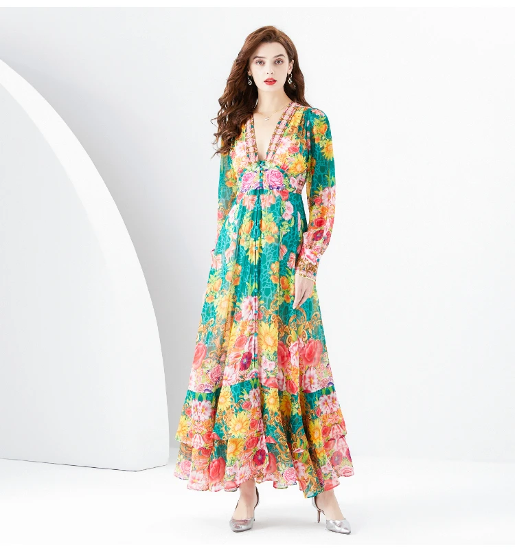 Рисунок 6 - Женское шифоновое платье с каскадными оборками