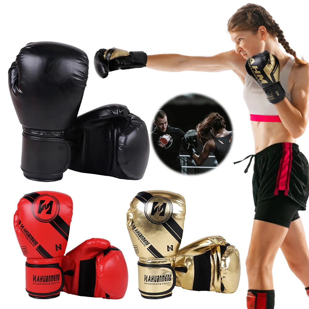 Boxing Gloves Punching Bag Gloves Hook and Loop Closure Training Sparring Breathable for Muay Thai Martial Arts