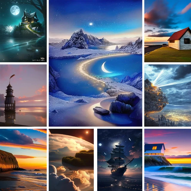 Landscape Love Beach Paint By Number Diamond Painting On Clearance Crafts  Supplies For Adults Home Decor Mother's Gift 2023 HOT - AliExpress