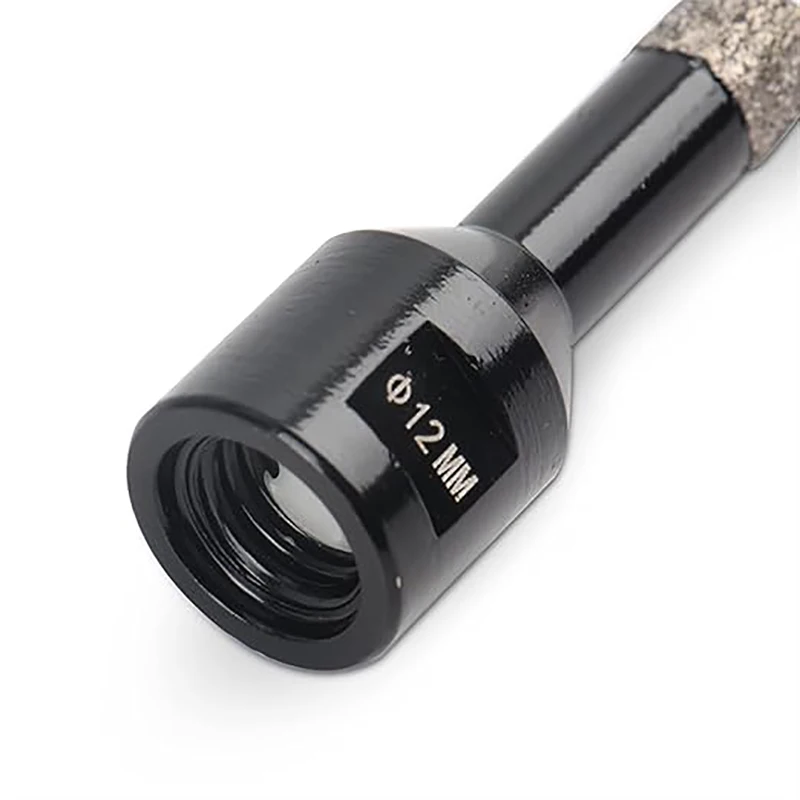 6-68mm 건식 드릴 비트 Procelain 타일 세라믹 대리석 화강암 석재 드릴링 도구에 대한 스레드 드릴링과 진공 브레이징 구멍 톱