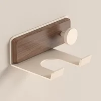 Hair Dryer Holder Bathroom Hair Straightener Stand Nail Free Shelves for Wall Room Bathroom Storage Rack Shelf Wall-mounted Home 2