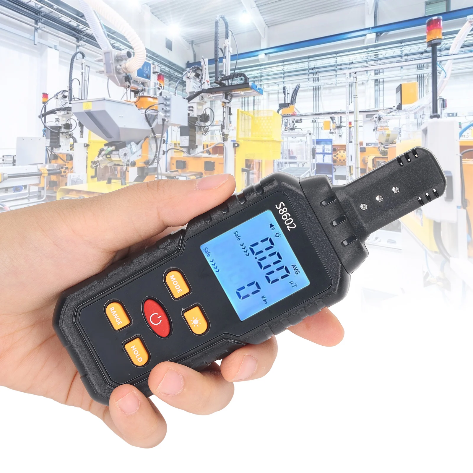 Electromagnetic Radiation Tester EMF Electric Magnetic Field Detector Meter 5Hz‑3500Hz