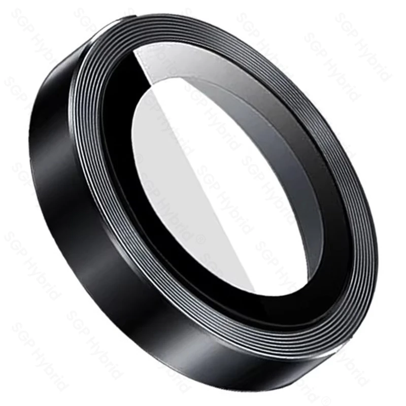 Enhanced Metal Ring Case with Tempered Glass Back Camera Protector and 9H HD Rear Lens Cover