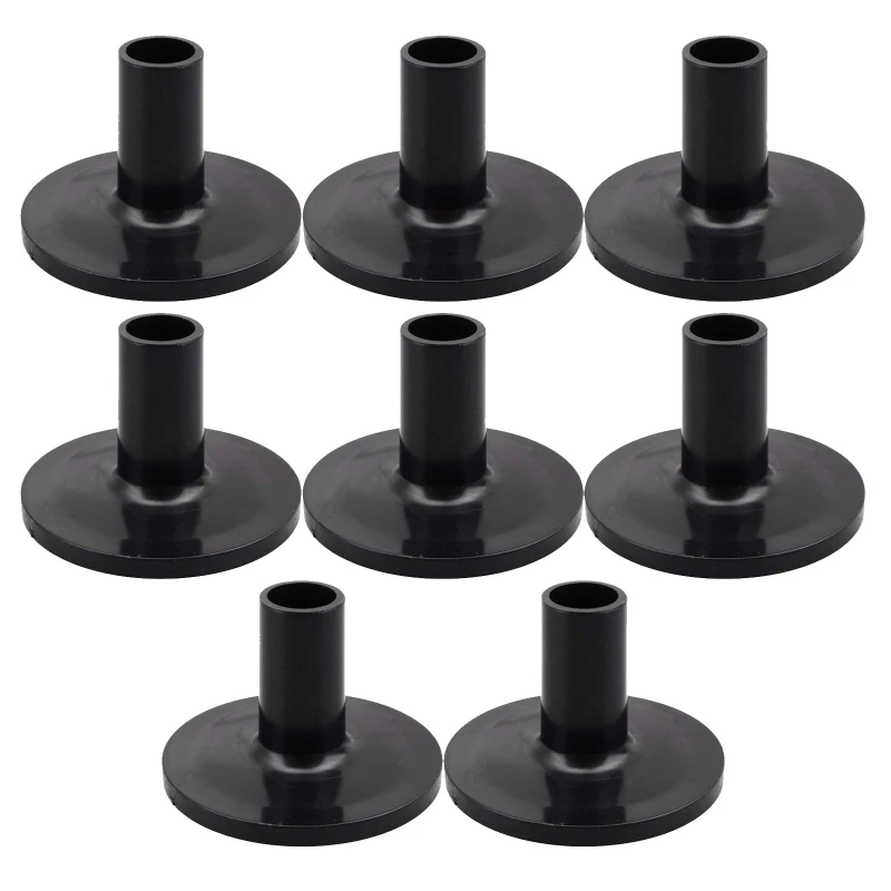 Drum Percussion Accessories 8pcs Cymbal Sleeves Plastic Drum Sleeve Cymbal Stand With Flange Base For Percussion Drum Set Parts