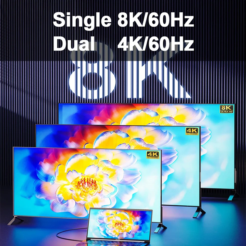 Ultra High-Speed Thunderbolt 4 USB-C Cable - 8K 40Gbps Data Transfer with 240W Power Delivery