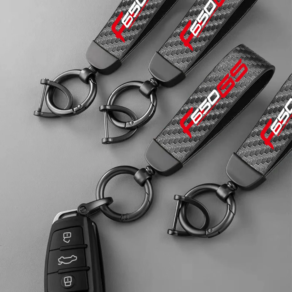 MotorcycleKeychainCarbonFiberGrainKeyringforBMWF650GSF650GSF