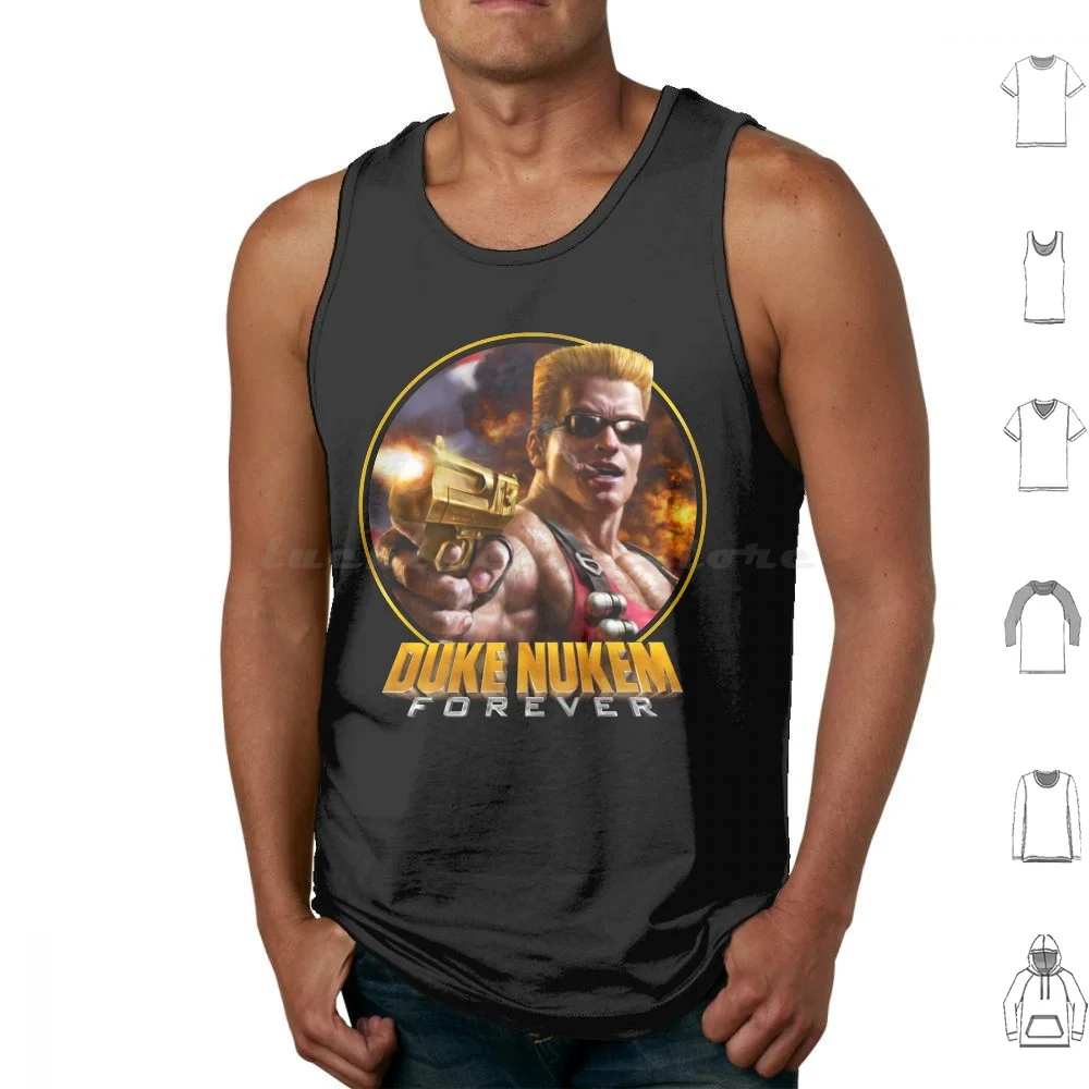 Nukem Canotte Gilet Senza Maniche Nukem The Nukem Nukem 3D Nukem Forever Bomshell Military Marines Little Jimmy Captain Dylan