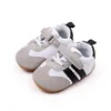 New Baby Shoes 0-18M Boy Girl Newborn Infant Toddler Casual Stripted Rubber Soft Sole Anti-slip  First Walkers Crawl Crib Shoes 1