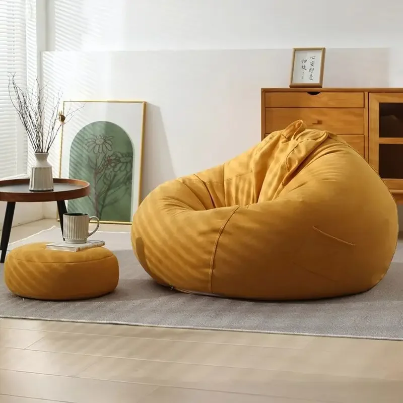 Yellow Bean Bag Lazy Sofa Lounger Seat Puff Outdoor Beanbag Sofa Chair for Adult