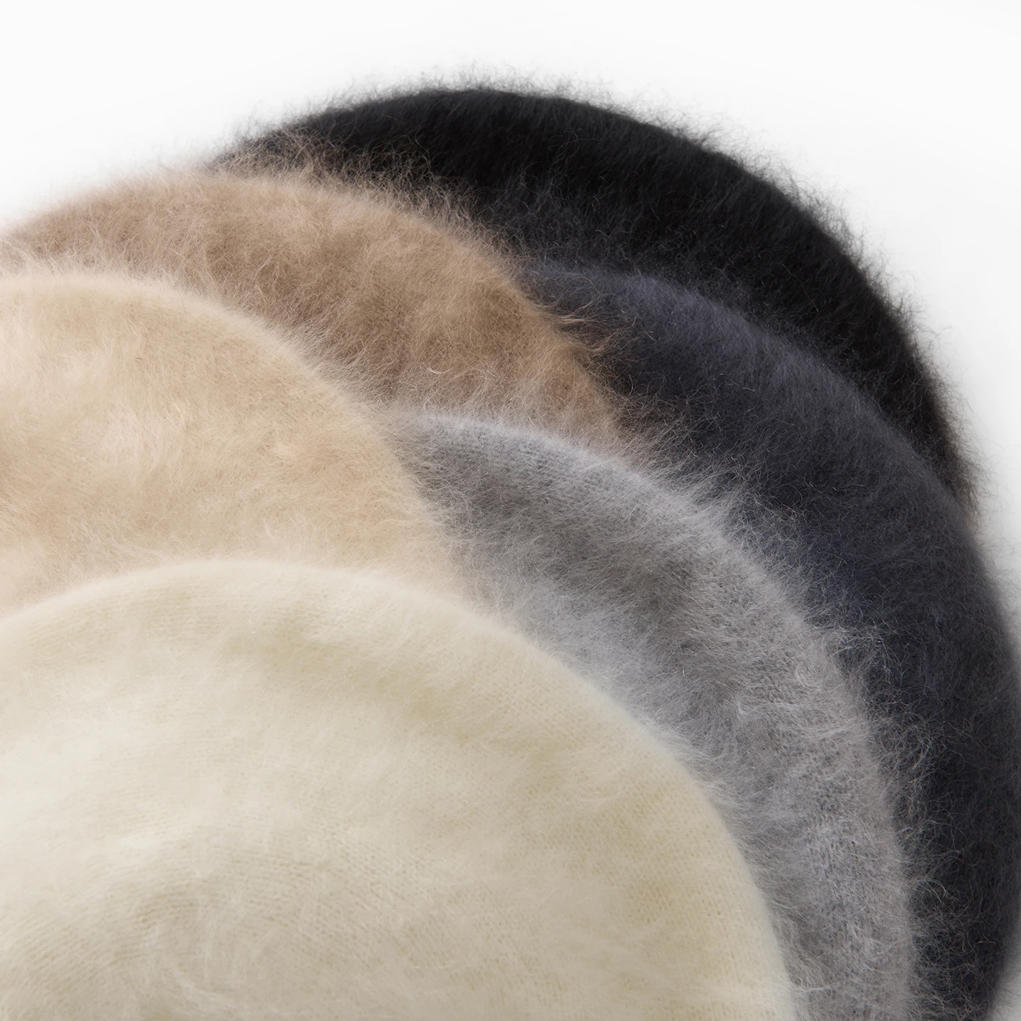 Frauen Kaschmir Berets Französisch Künstler Stil Warme Winter Beanie Hut Retro Plain Baskenmütze Solide Elegante Weibliche Alle Abgestimmt Herbst Caps – Detail 4