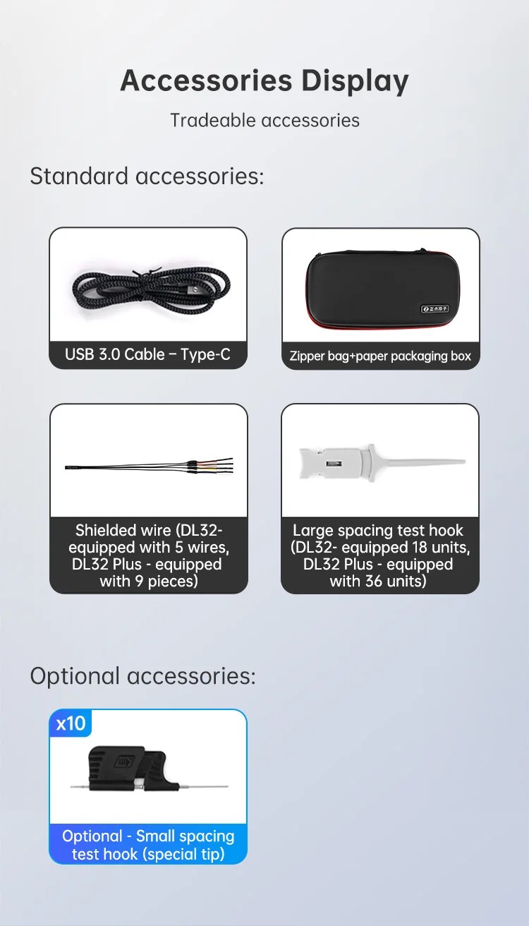 Logic Analyzer DL32 32Channels USB3.0 Protocol Debug Protocol Decoding Software