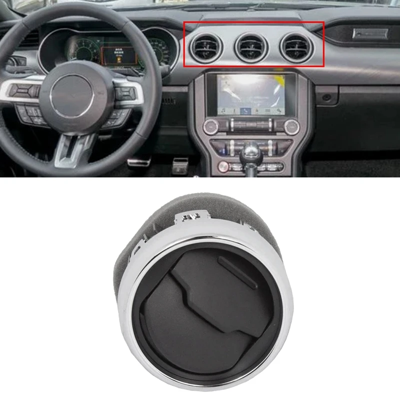 

FR3Z-19893-AE Car Dashboard Center A/C Air Vent Outlet For Ford Mustang 2015-2020 Vent Outlet Cover Car Replacement Accessories