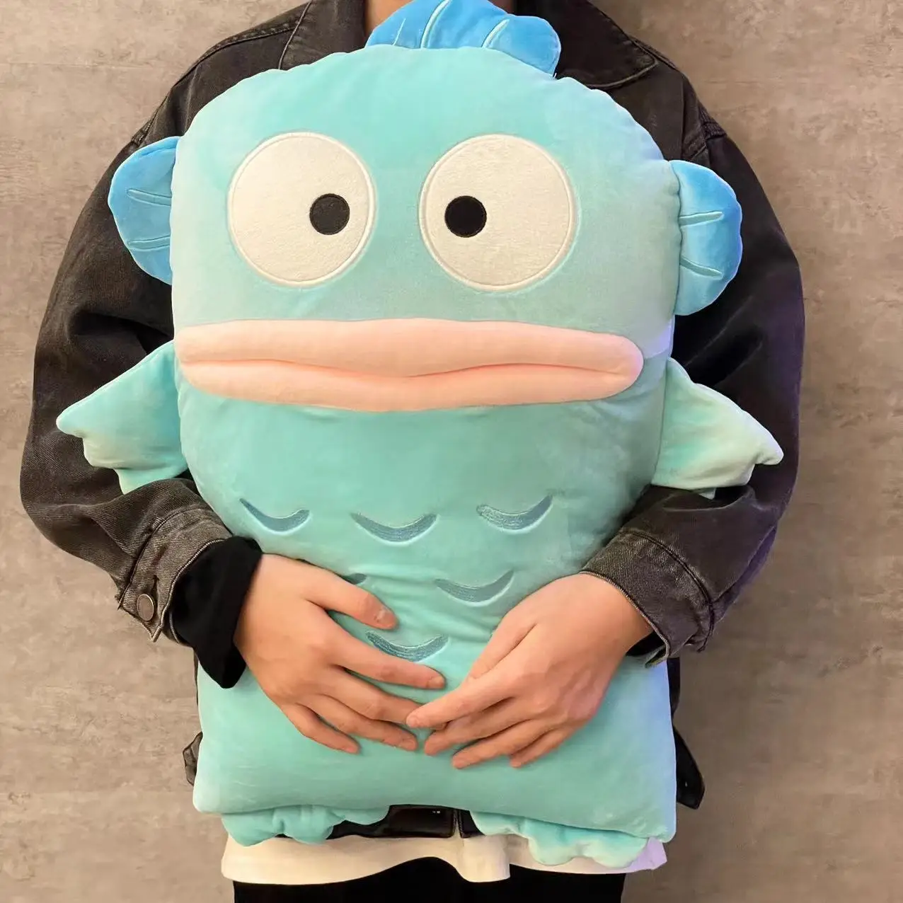 

Симпатичная плюшевая игрушка Hangyodon, мягкая удобная длинная подушка в японском стиле, подушка для спины, подушка для обнимания сна, плюшевые украшения для девочки, подарки для домашнего декора