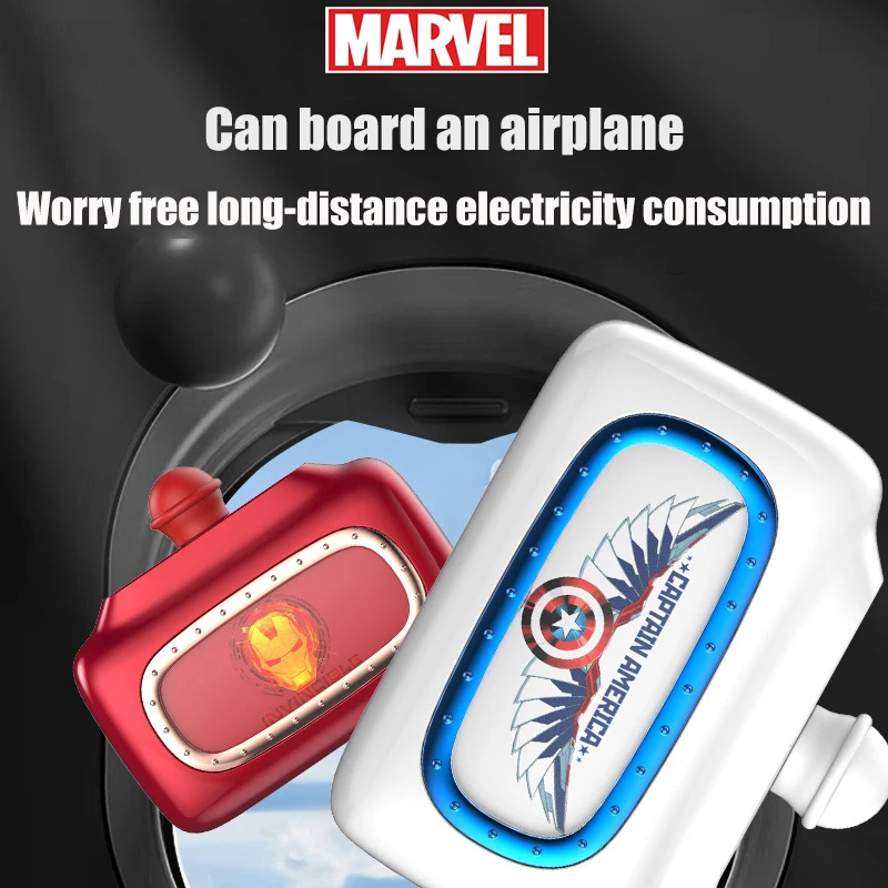 Marvel Co-Branded 6000mAh Portable Capsule Power Bank External Spare Battery Pack Mini Powerbank For iPhone 15 14 Samsung Xiaomi