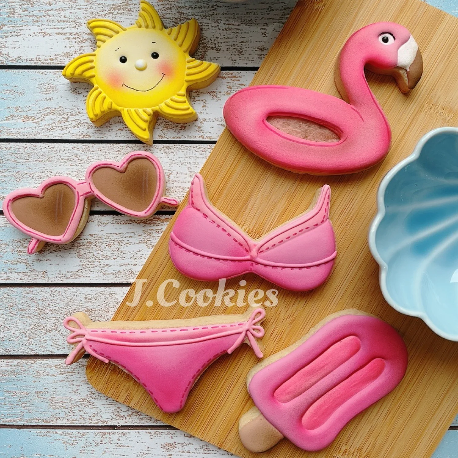 KENIAO Summer Beach Hawaii Bikini Cookie Cutter Set-2 Pieces-Biscuit Fondant Bread Pastry Sandwich Molds Stainless Steel