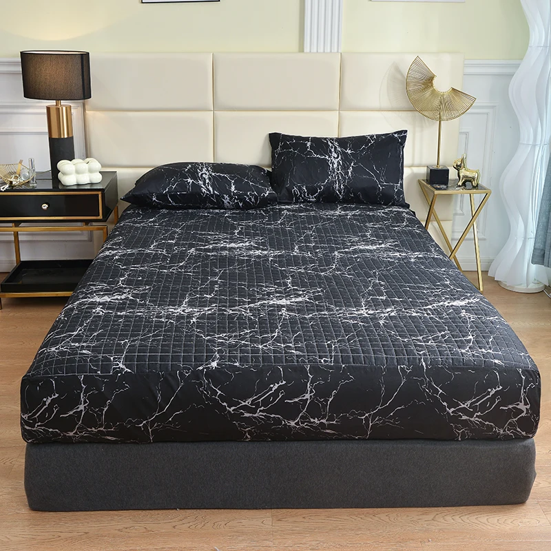 Eco-Friendly Butterfly Print Quilted Bed Mattress Cover Fitted Sheet - Cozy, Whimsical Touch for Your Bedroom Retreat 6