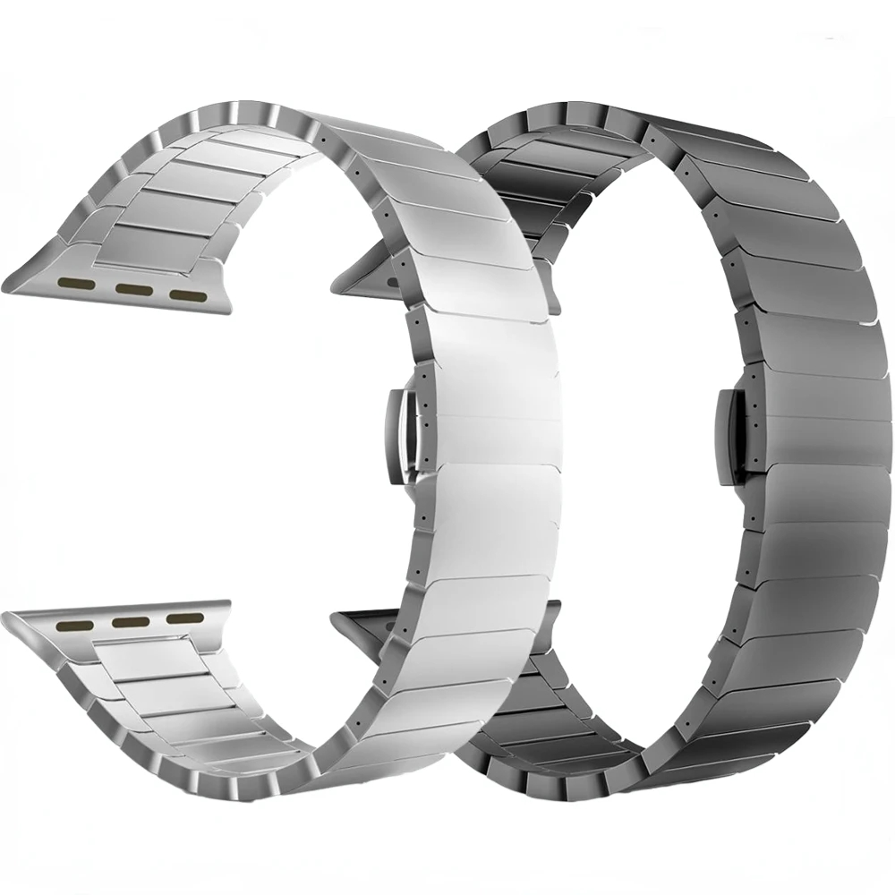 

Металлический браслет для Apple Watch Ultra 8 7 6 5 4 3 SE, браслет из нержавеющей стали для iWatch 49 мм 45 мм 44 мм 42 мм 41 мм 40 мм 38 мм