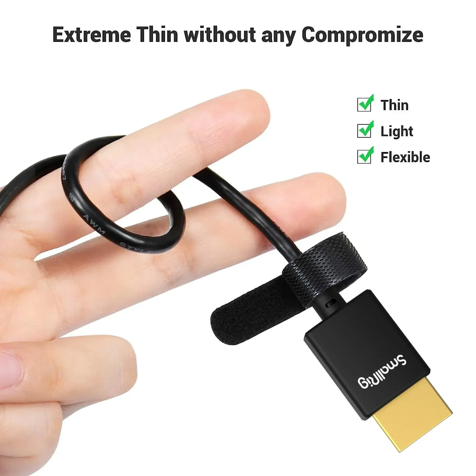 Micro/Mini HDMI to Full HDMI Cable C to A /D A 35cm 55cm For Sony Nikon Canon SmallRig Ultra Slim High Speed 4K