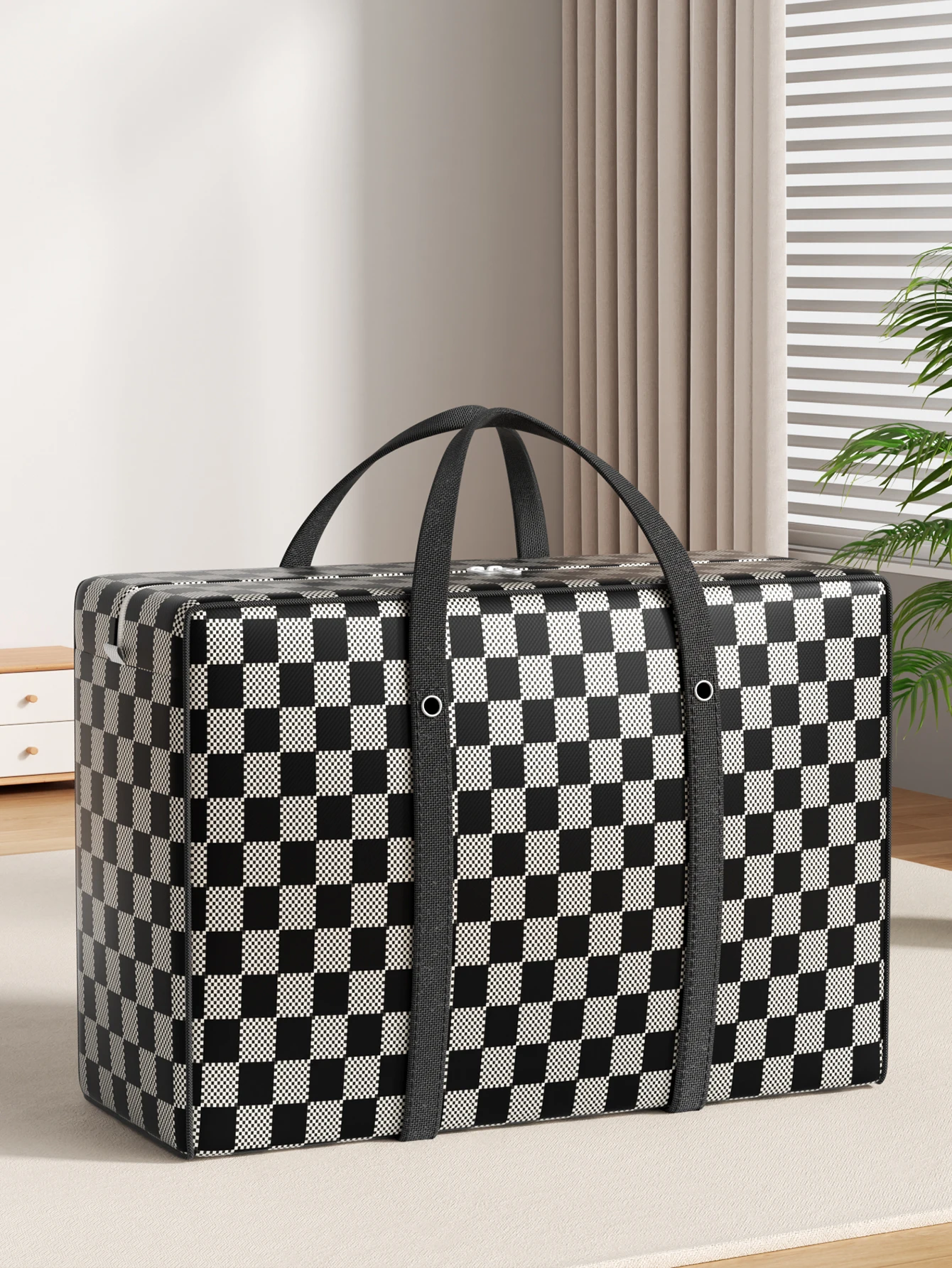 Large capacity clothing quilt storage bag Large waterproof mobile duffel bag Foldable moving doggy bag shopping bag 6