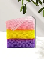 3Pcs African Exfoliating Net Long Net Bath Sponge Exfoliating Shower Body Scrubber Back Scrubber Skin Smoother for Daily Back Bo 1