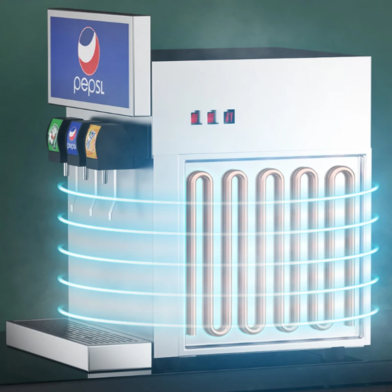 Coke Machine Commercial Small Automatic Hamburger Shop Three-valve Carbonated Beverage Cup-Dividing 5