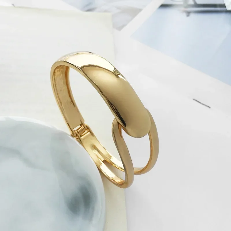 Palace Vintage Zinc Alloy Adjustable Bangles Couples Simple Fashionable Personalized Cuff Bracelet Party Jewelry Gifts 4