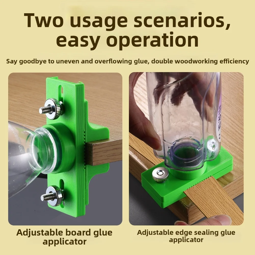 Woodworking Edge Banding Glue Applicator Board Brush Glue Limiter Multi Functional Installation Fixture Adjustable Manual Tools