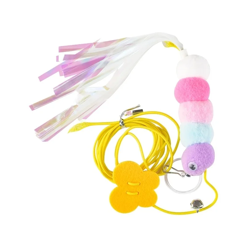 Cat Toys Swing Sticky Disc Elastic Hanging Door Teasing Rope Long Rope Teasing  Toy Accessories Pet Kitten Toy
