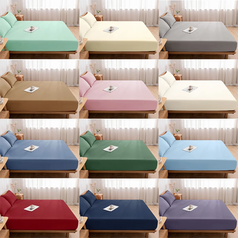 HighQualityFittedSheetSingleDoubleKingQueenSizeMattressCover