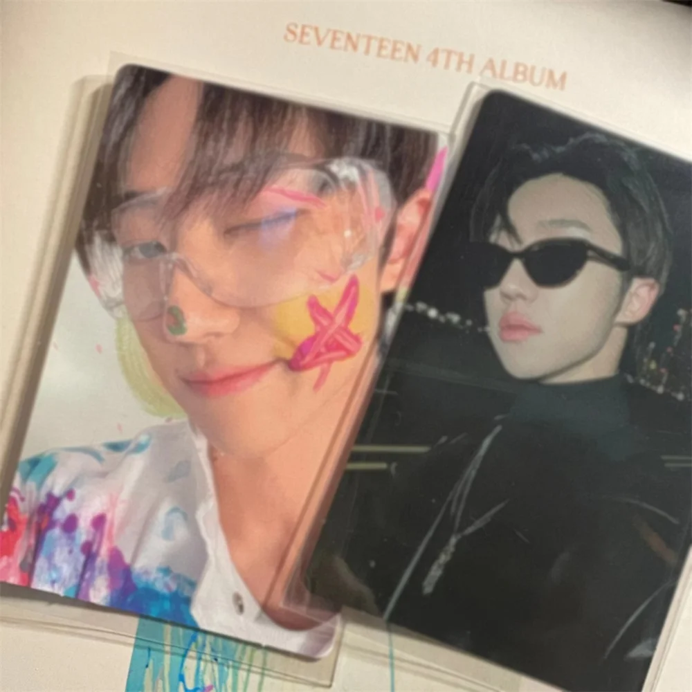 50pcs Korea Card Sleeves Clear Acid Free CPP Card Cover 3 Inch Photocard Holographic Protector Film Album Binder photo card holder,photocard protector,photocard holder,photocards collection