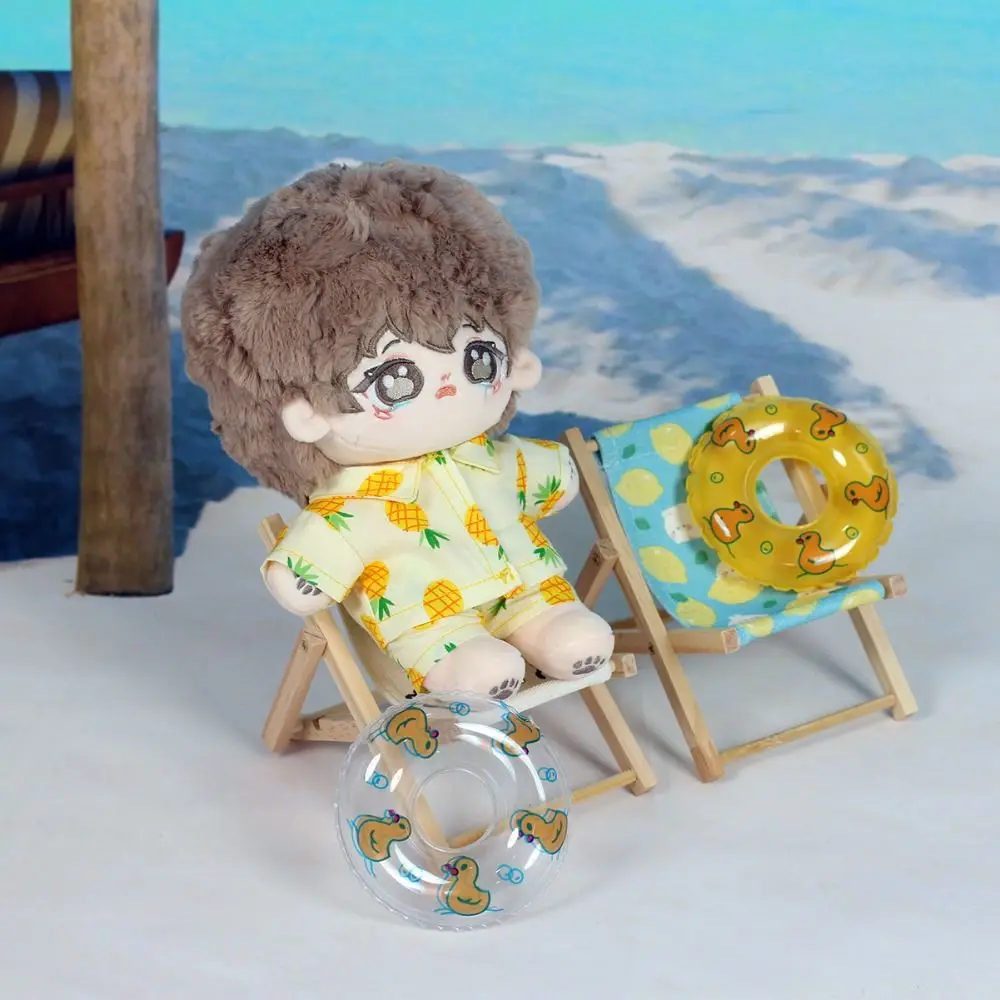 20cm Doll Fruit Beach Pajamas Fashion Doll Mini Sleep Wear Overall Clothes For Stuffed Cotton Dolls Toys Accessories Idol Doll