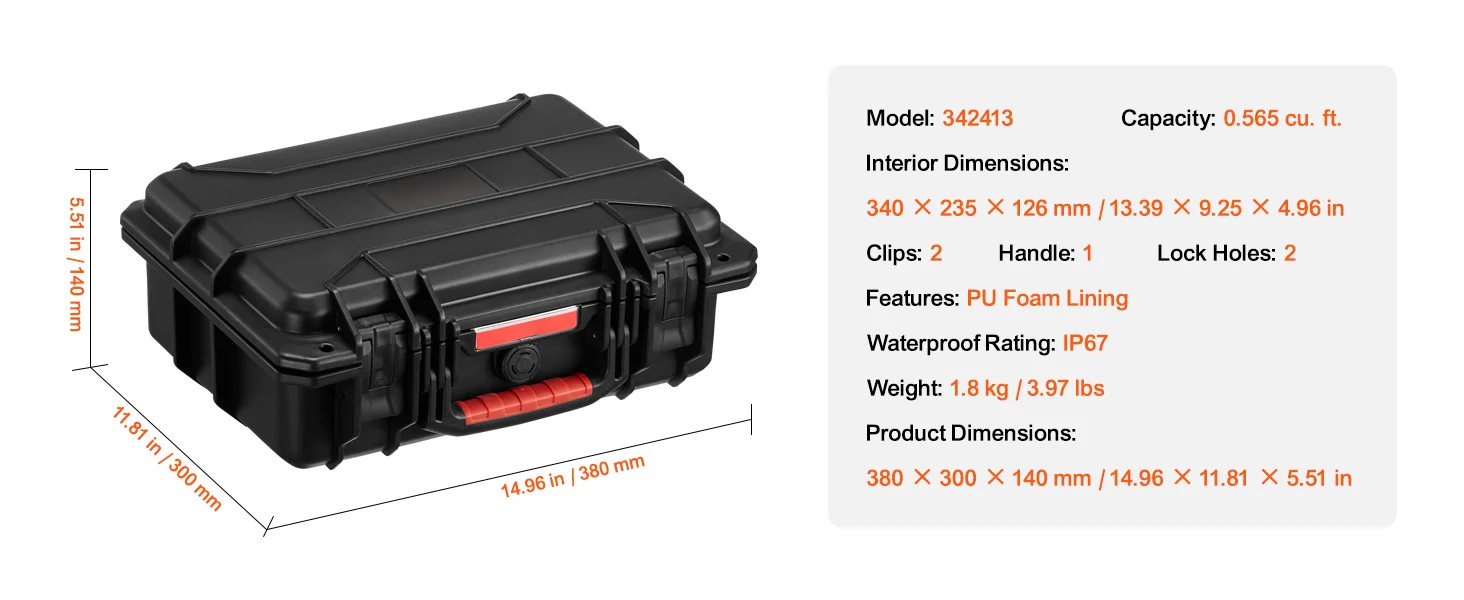 large capacity hard case
