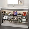 1 Set Multi-Use Kitchen Under Bathroom Sink Organizers - Expandable Cabinet Shelf Organizer Storage Rack 1