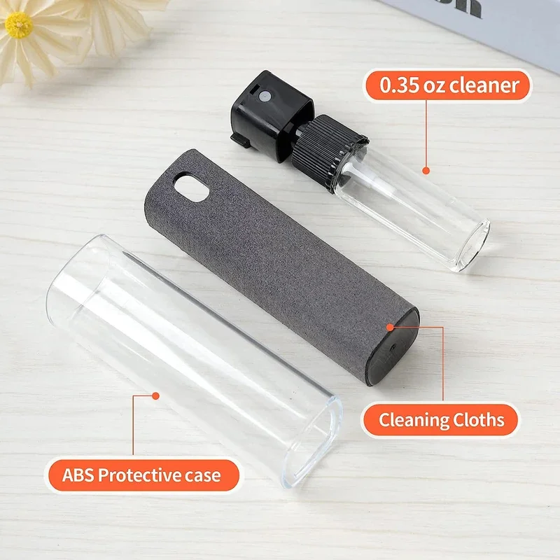 2 in 1 Microfiber Screen Cleaner Spray Bottle Mobile Phone Tablet Computer Microfiber Cloth Cleaning Wipes for iPhone Samsung Mi screen cleaner set screen cleaning set cleaning kit cleaning cloth kit microfiber cleaning cloth polishing cleaning cloth