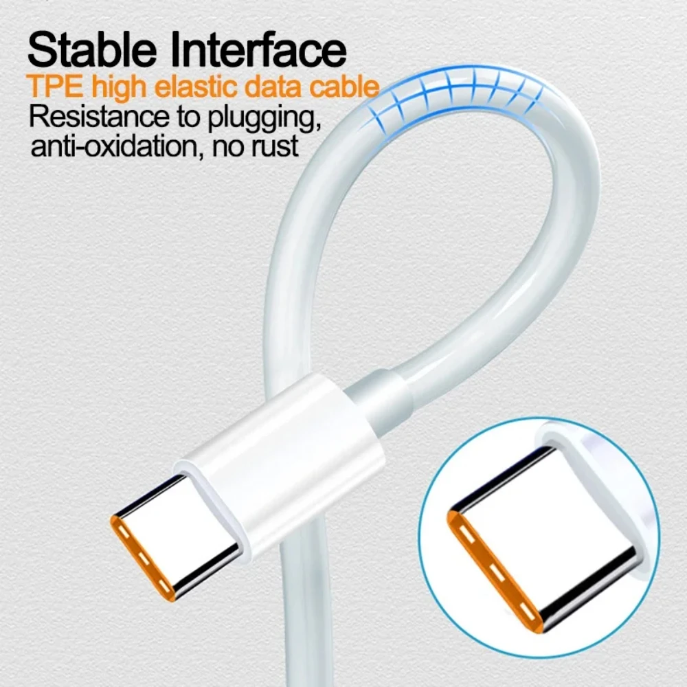كبل Nnbili-usb نوع c 6a120w ، شحن فائق السرعة ، لهواتف honor, شاومي ، ريدمي ، أوبو ، iqoo ، أندرويد ، 2