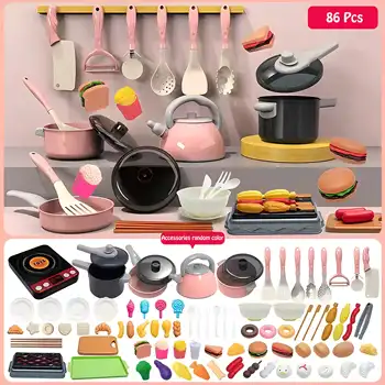 Cutting Fruit & Vegetable Play Food Toy Set – Pretend Kitchen Cooking Educational Toy for Toddlers 2