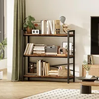 3 Tier Bookshelf 31.49" Width, Book Shelf Storage and Organization, Large Books Shelves for Home Living Room, Bookcases 2