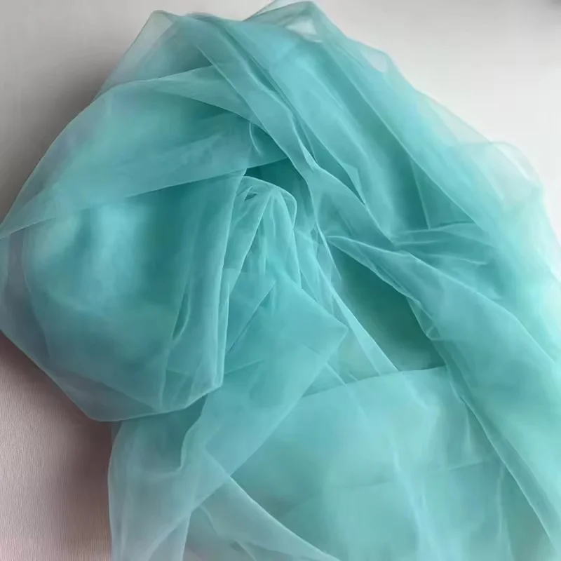 Elegant Sage Green Soft Tulle Fabric for Wedding Decor and DIY Projects